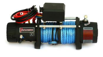 Лебёдка электрическая высокоскоростная 12V Runva EWXC9500SSR 4350 кг (синтетический трос)