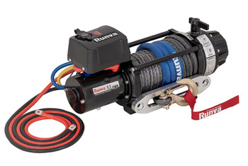 Лебёдка автомобильная электрическая 12V Runva EWB9500USR 4350 кг влагозащищенная, синтетический трос