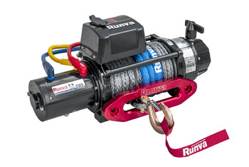 Лебёдка электрическая 24V Runva EWB9500SSR24V 4350 кг влагозащищенная, синтетический трос