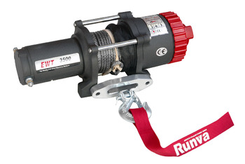 Лебёдка электрическая 12V Runva EWT3500ASR 1588 кг (синтетический трос)