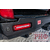 Бампер РИФ силовой задний Toyota Land Cruiser 200 2012-2015 с квадратом под фаркоп и фонарями, стандарт