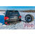 Бампер РИФ силовой задний Toyota Land Cruiser 200 2012-2015 с квадратом под фаркоп, калиткой, фонарями, подсветкой номера, стандарт
