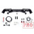 Бампер РИФ силовой задний Toyota Land Cruiser 78 2007+ с квадратом под фаркоп и фонарями
