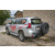 Бампер задний силовой/защита штатного бампера РИФ для Toyota Land Cruiser Prado 150 c квадратом под фаркоп, калиткой, подсветкой номера