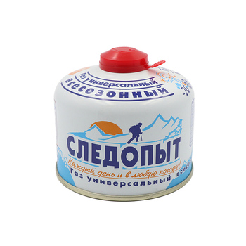 Баллон газовый резьбовой СЛЕДОПЫТ 230 гр., всесезонный