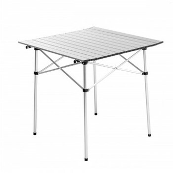 Стол складной Premier 70x70x69см., реечная столешница алюминий