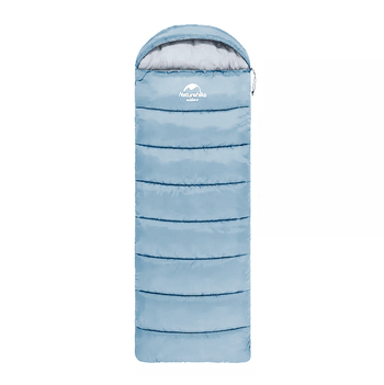 Мешок спальный Naturehike U350S, (190+30)х75 см, (правый) (ТК: -3C), голубой