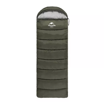 Мешок спальный Naturehike U250, (190х30)х75 см, (правый) (ТК: +6C), темно-зеленый