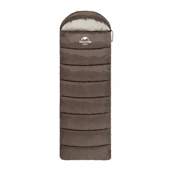 Мешок спальный Naturehike U250, (190х30)х75 см, (правый) (ТК: +6C), коричневый
