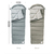 Мешок спальный Naturehike Envelope M180, (190+30)х80 см, (правый) (ТК: +12C), серый