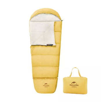 Мешок спальный Naturehike Compact C180, 190х75 см, (правый) (ТК: +12C), Желтый