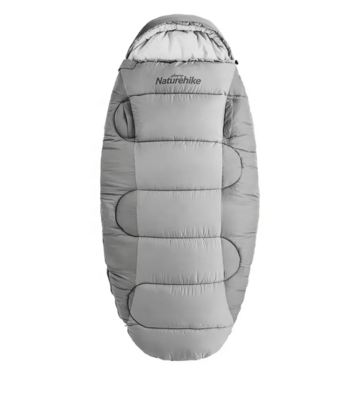 Мешок спальный Naturehike Oval PS300, 220х95 см, (правый) (ТК: +4C), серый