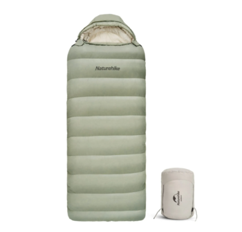 Мешок спальный Naturehike XS1000, 220х85 см, (правый) (ТК: -10C), зелёный