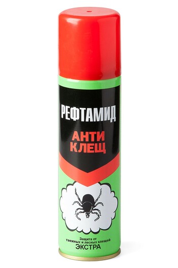 Репеллент акарицид "Рефтамид Экстра Антиклещ" 145 мл.