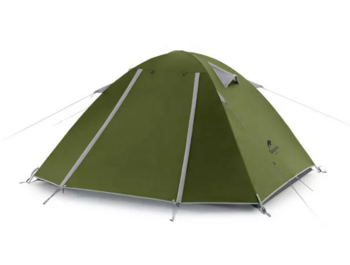 Палатка Naturehike P-Series 2-местная, алюминиевый каркас, темно-зеленый