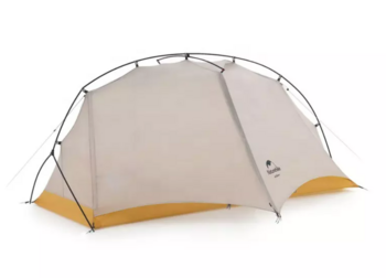 Палатка Naturehike Cloud Trace 1-местная, алюминиевый каркас, серо-желтый
