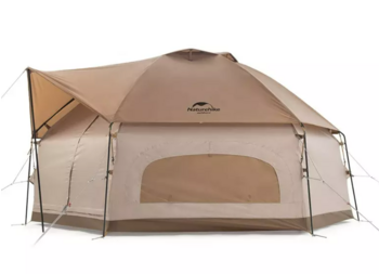 Палатка Naturehike Hexagon шестиугольная 4-местная, алюминиевый каркас, песочный