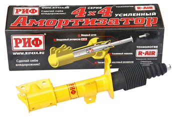 Амортизатор усиленный РИФ передний Renault Duster (2010-2022), Nissan Terrano 2014+ 4х4 штатный и лифт 0-40 мм SA274_U