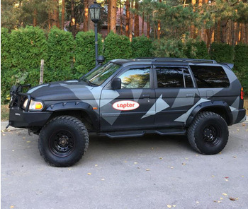 Расширители колёсных арок Mitsubishi Pajero Sport (70мм) под силовой бампер