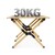 Стол туристический Naturehike Star Jane L01 складной, 117х60х44 см, с Х-образными ножками, черный